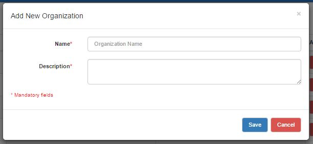 create organisation