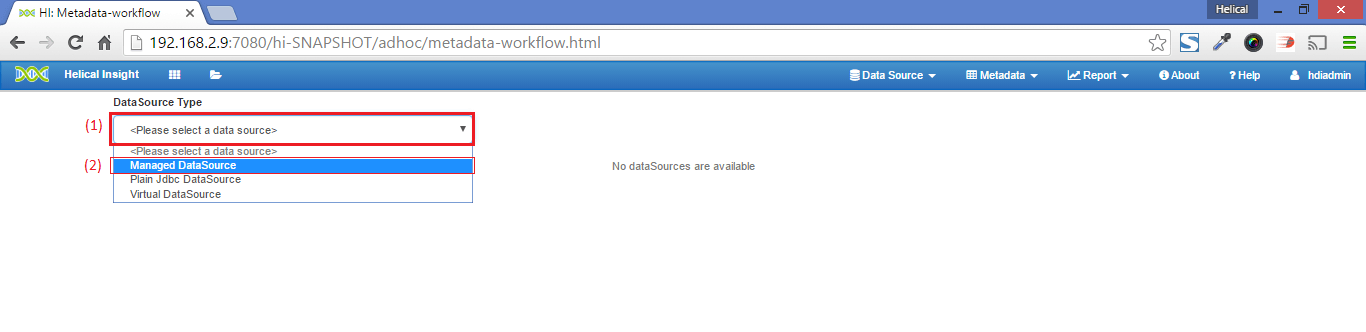 Datasource Type