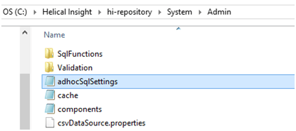 adhocsql-settings