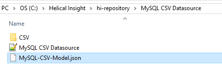 mysql-csv-json-model
