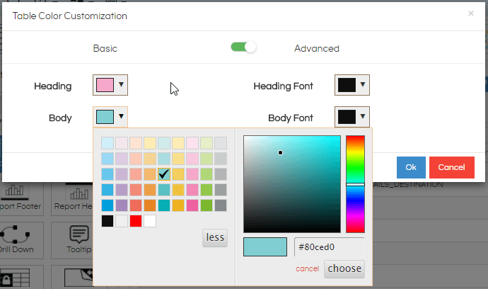 Table Colour
