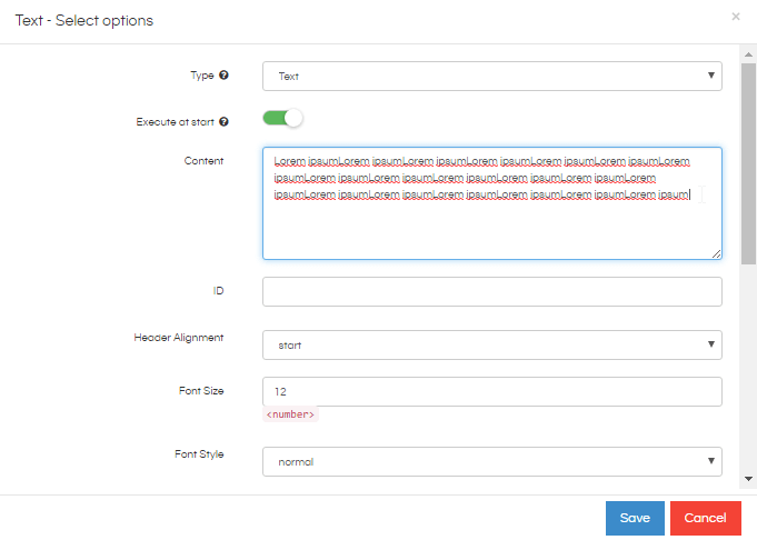 Text in Dashboard2