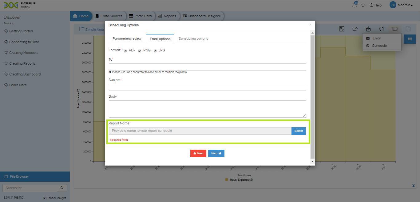 Email Schedule Report