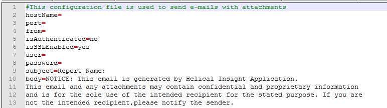 default email configure