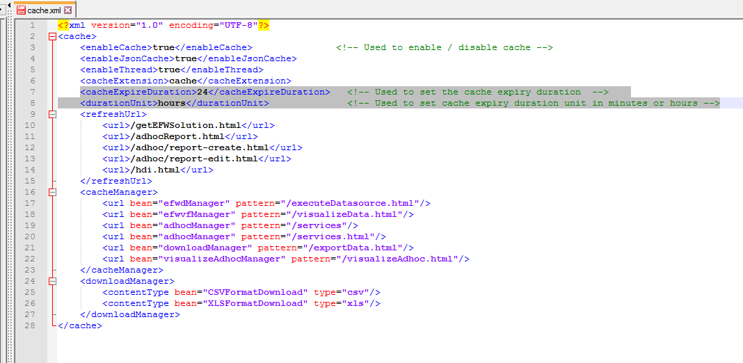 cache expiry duration