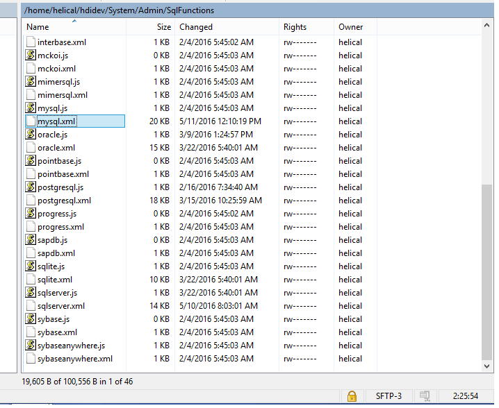 db xml list