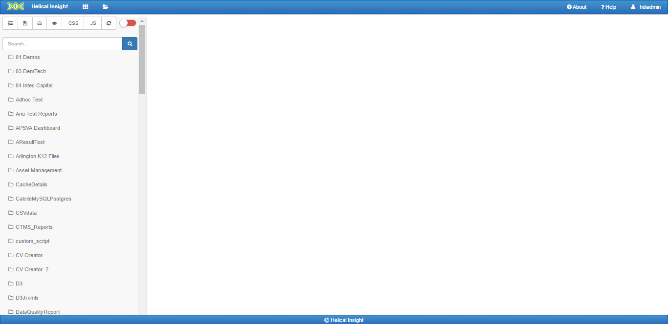 default dashboard designer