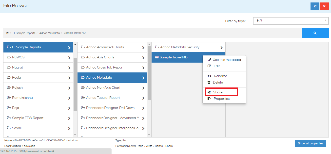 Sharing A Metadata With Other Organization