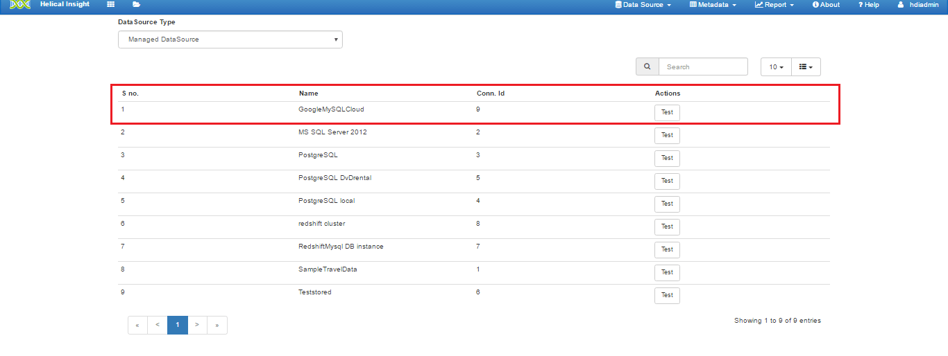 cloud-sql-datasource-list-using-helical-insight