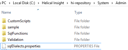 sqlDialects.properties file