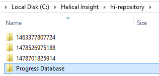 Progress Database folder Creation