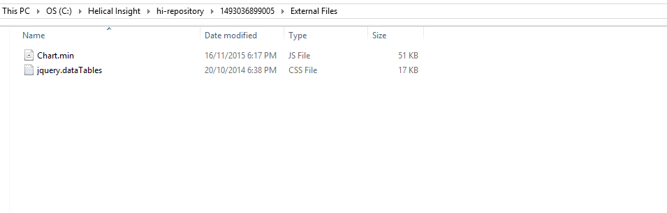 Files inside folder