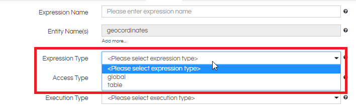 expression type