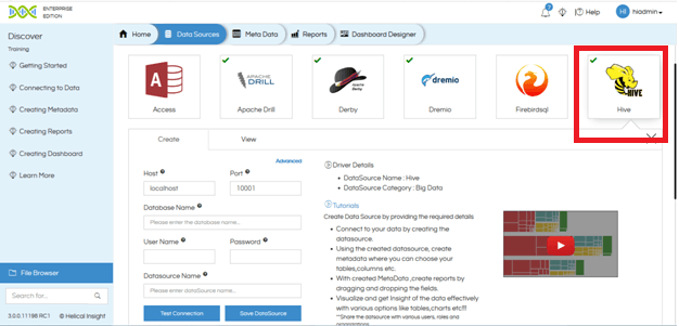 Hive Datasource