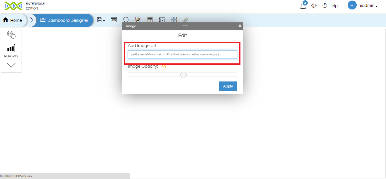 Adding Image from local system
