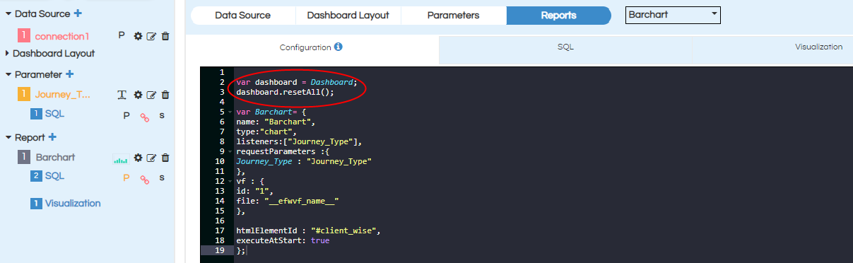 Report configuration