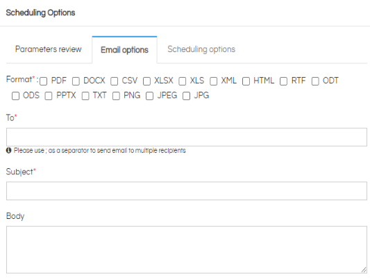 Email Schedule Report