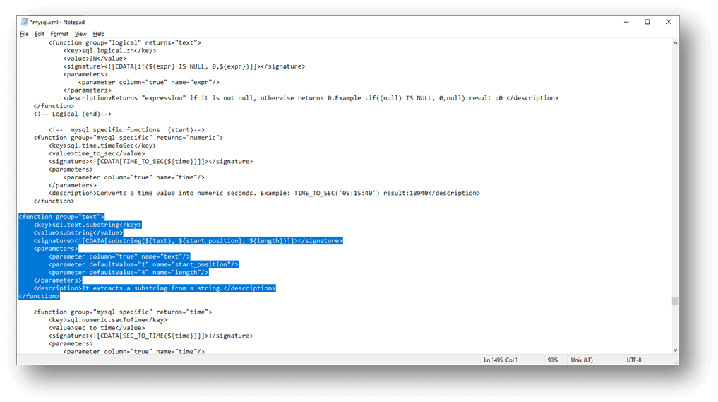 xml view