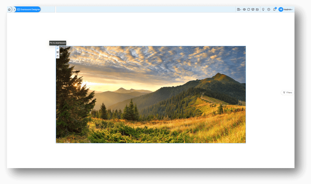 Adding Image and Text within Dashboard