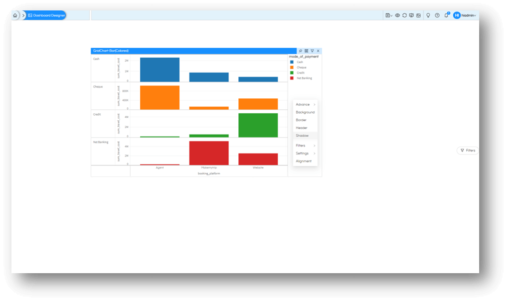 Adding Shadow in Dashboards