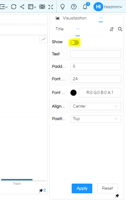 Selecting the type of bar charts in Helical Insight 5.0