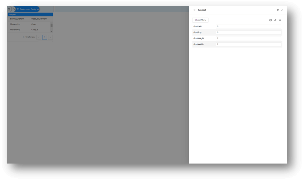 Alignment in Dashboard