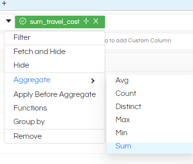 Apply before Aggregate Functions
