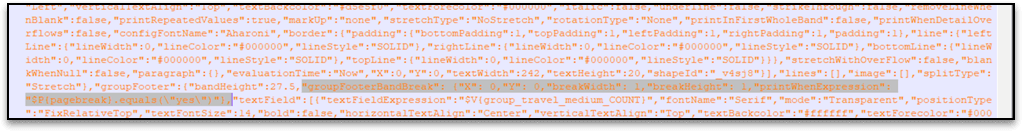 Applying Page Break At Group Footer