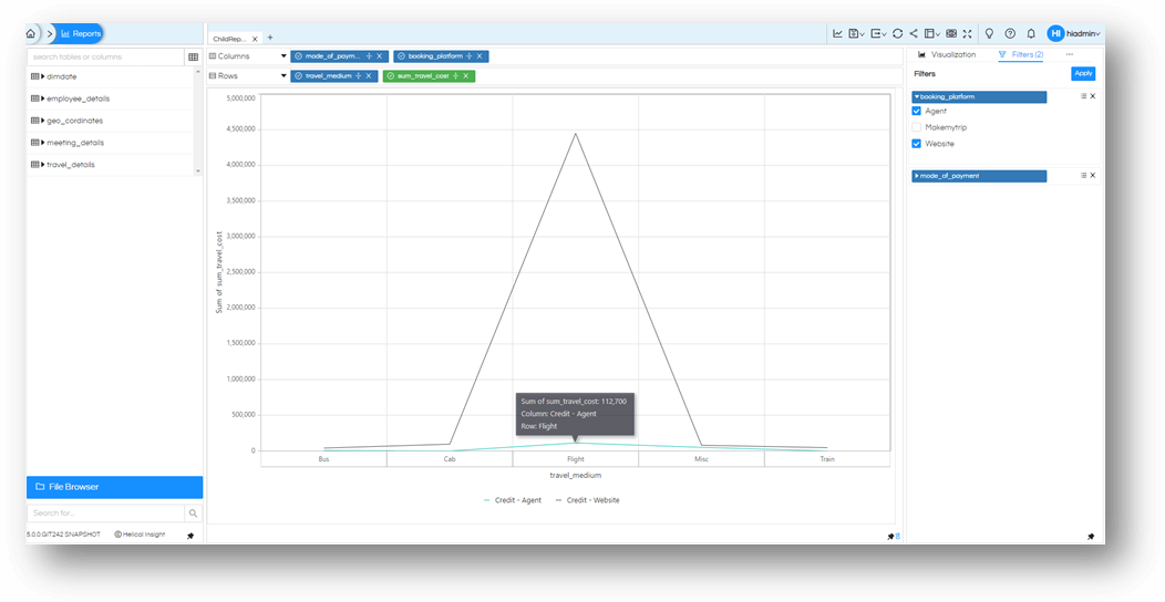 Configuring Drill Through