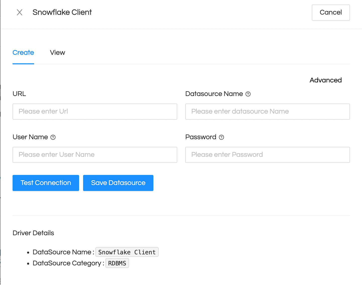 Helical Insight connection with snowflake