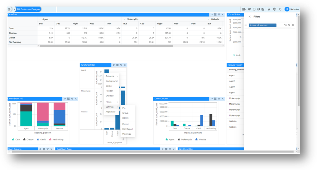 Dashboard Designer Version 5.0