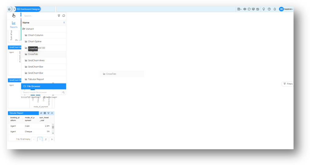 Dashboard Designer Version 5.0