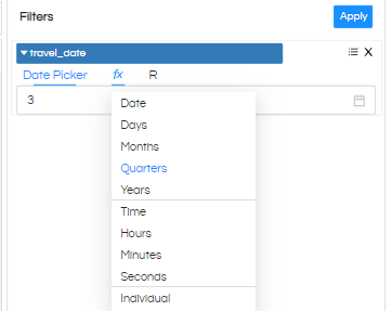 Date/Date Time Usage as Filters In Helical Insight