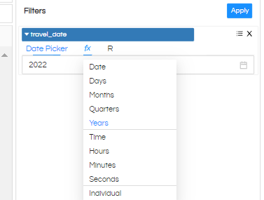 Date/Date Time Usage as Filters In Helical Insight