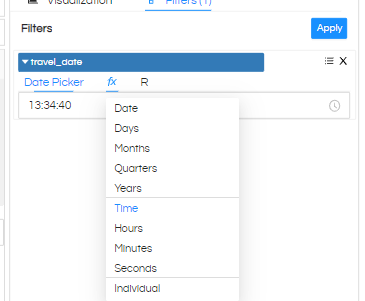 Date/Date Time Usage as Filters In Helical Insight