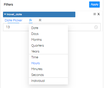 Date/Date Time Usage as Filters In Helical Insight