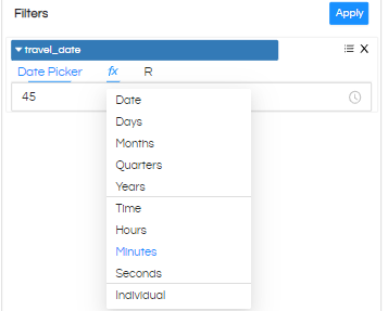 Date/Date Time Usage as Filters In Helical Insight