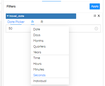Date/Date Time Usage as Filters In Helical Insight
