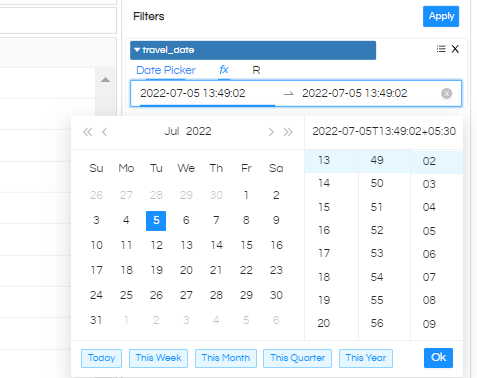 Date/Date Time Usage as Filters In Helical Insight