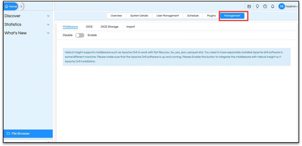 EXPORT/IMPORT A File In Helical Insight