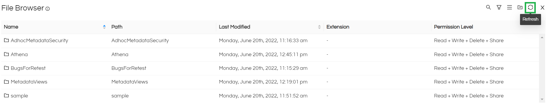 File Browser Overview