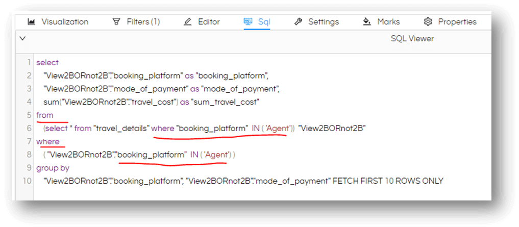 Filters Advance Mode