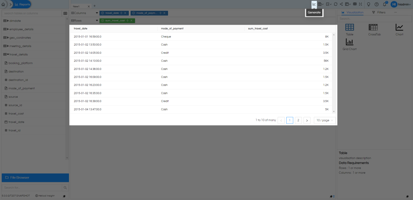Getting Started with Helical Insight Self Service Reporting Interface