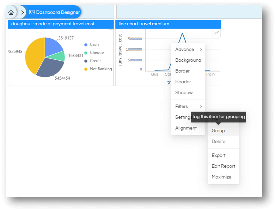 Making Report groups in Helical Insight 5.0