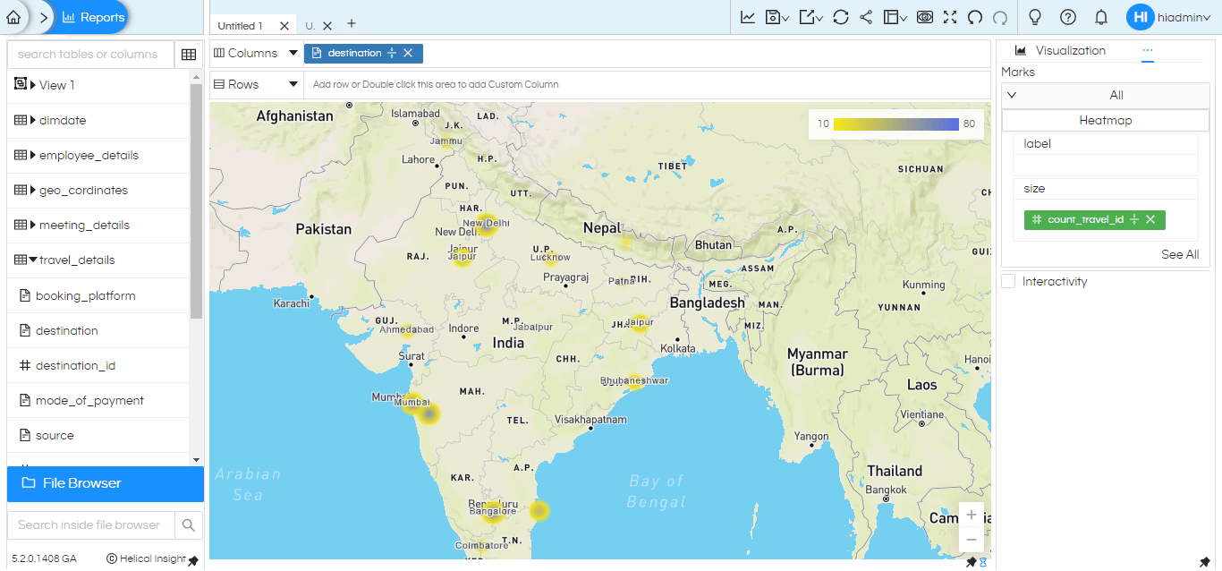 Map Visualization In Helical Insight Version