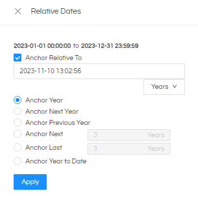 Relative Date Usage