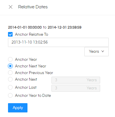 Relative Date Usage