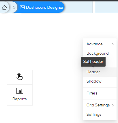 Right-Click Operations In Dashboard Designer