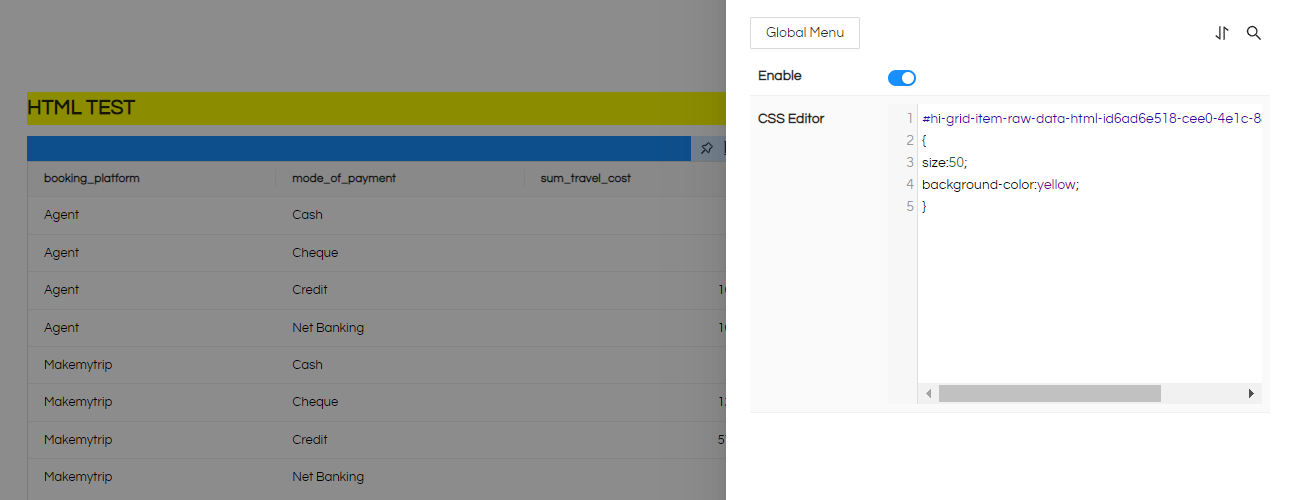Right-Click Operations In Dashboard Designer