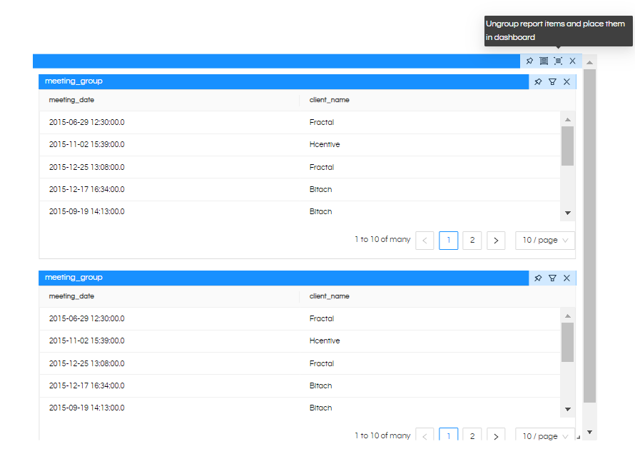 Right-Click Operations In Dashboard Designer